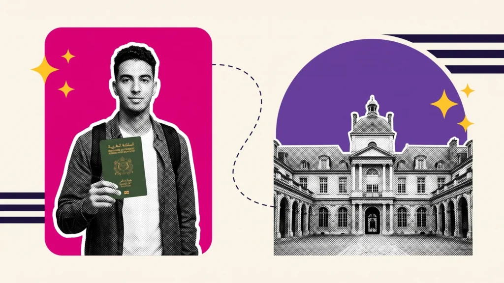 Étudiant avec passeport marocain, puis une université française, pour réussir ses études en France