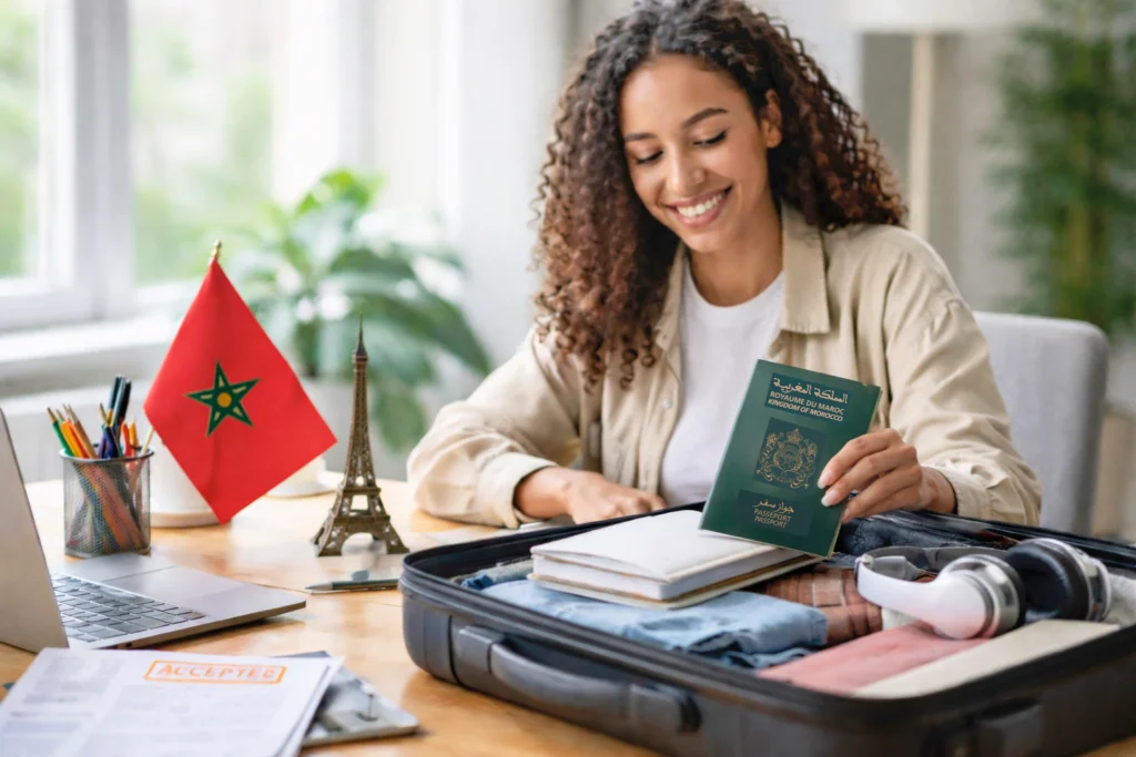 préparation départ étudiant Maroc France