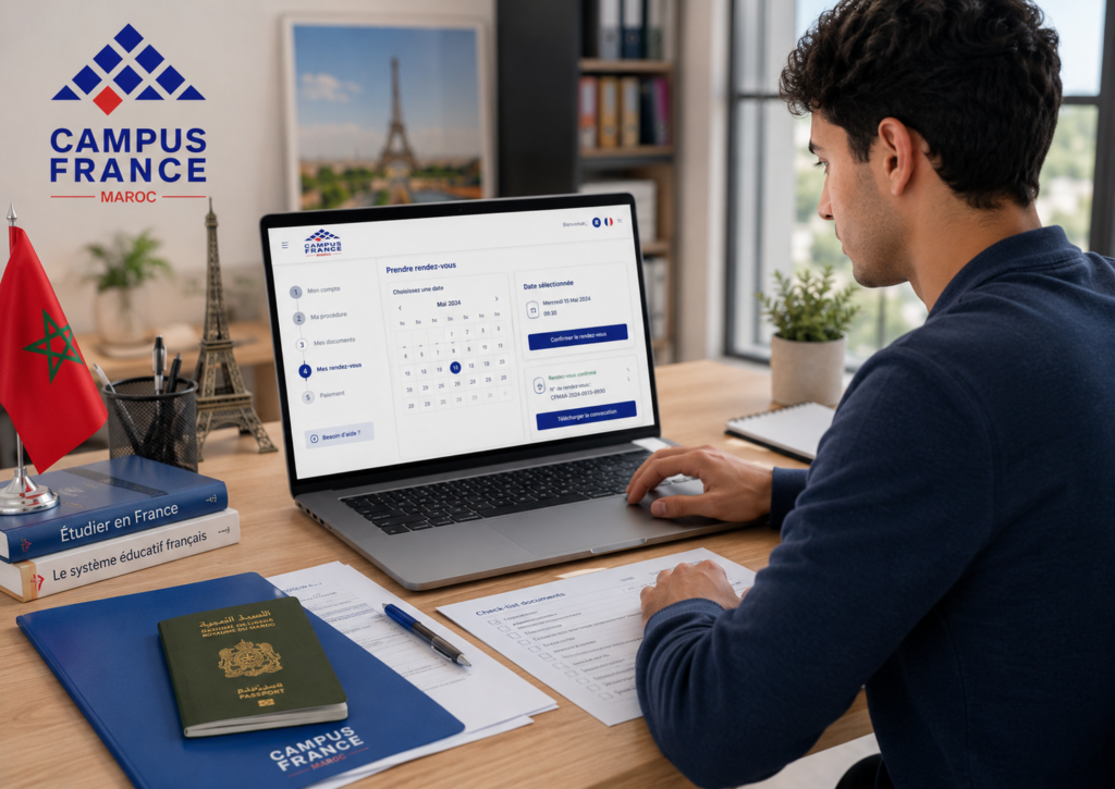 Comment réserver un rendez-vous Campus France Maroc ?