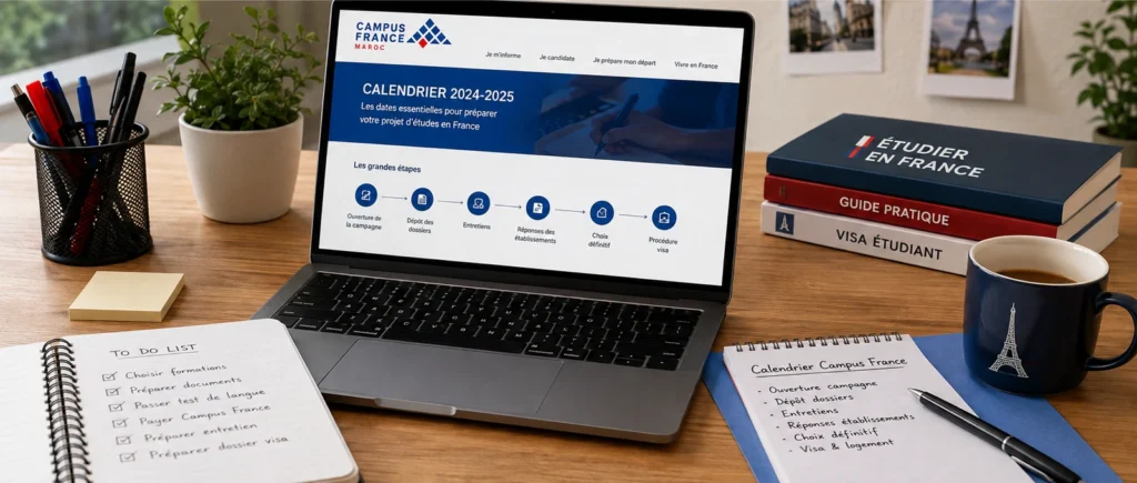 calendrier campus france maroc